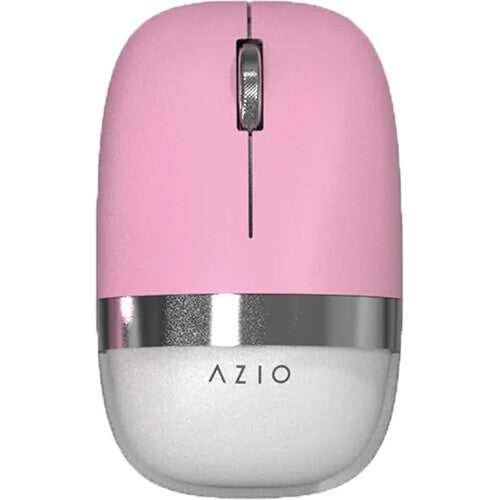 AZIO IZO Ratón Inalámbrico Rosa 2.4 GHz Bluetooth 5 Batería 1000 mAh