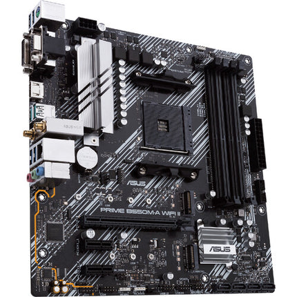 ASUS PRIME B550M-A WIFI II Placa base Micro-ATX DDR4 Wi-Fi 6 4 ranuras RAM