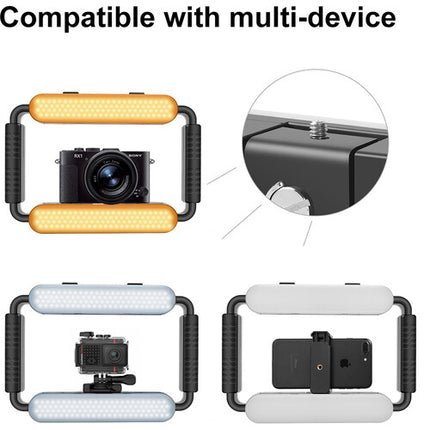 GVM TL15RS RGB Luz Videocámara para Smartphone 196 Lux 3200-5600K