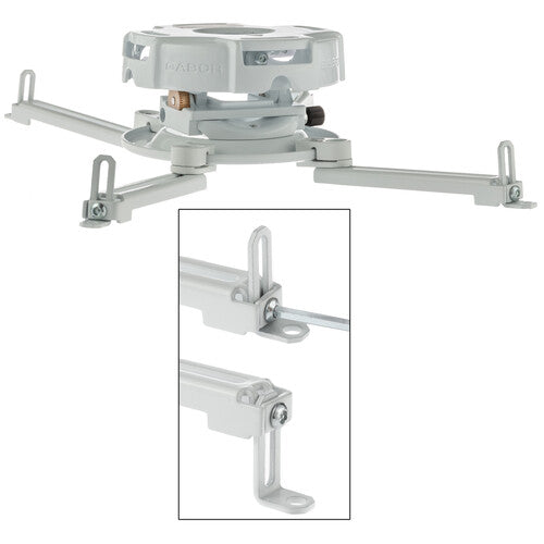 Gabor UPMP-1000W Soporte Universal para Proyector Blanco Capacidad 50 lb Ajuste Dual de Inclinación y Giro