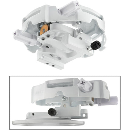 Gabor UPMP-1000W Soporte Universal para Proyector Blanco Capacidad 50 lb Ajuste Dual de Inclinación y Giro
