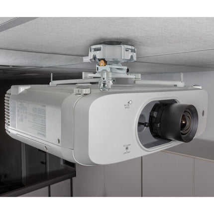 Gabor UPMP-1000W Soporte Universal para Proyector Blanco Capacidad 50 lb Ajuste Dual de Inclinación y Giro