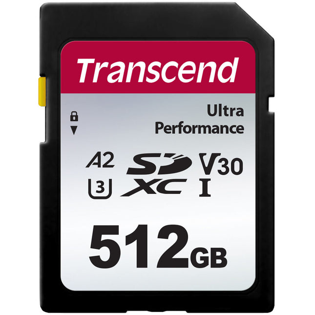 Transcend 512GB 340S Tarjeta SDXC UHS-I A2 V30 Lectura 160MB/s Escritura 90MB/s