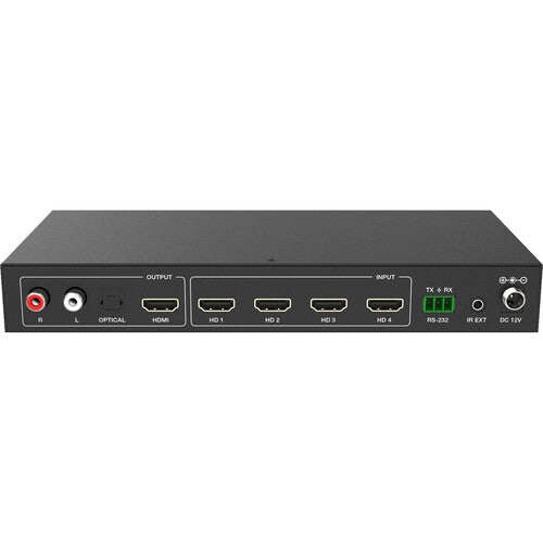 A-Neuvideo 4 x 1 4K60 UHD Multiviewer con 4 entradas HDMI y audio óptico