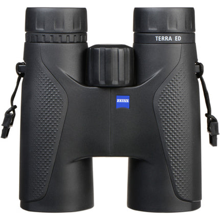 ZEISS 8x42 Terra ED Prismáticos con visión nítida 5.25 pies foco cercano estuche y correa negra