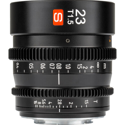 Viltrox 23mm T1.5 Objetivo Cine Montura Micro Cuatro Tercios Apertura T1.5 a T16 Bokeh Suave Fundas Incluidas