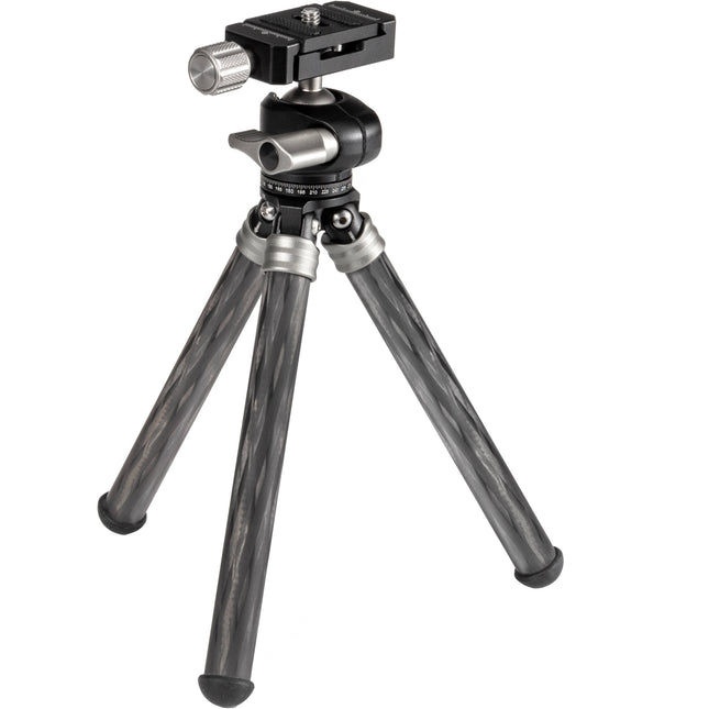 Robus RCTT-200 Trípode de Mesa fibra carbono 8 pulgadas carga 11 lb cabeza bola