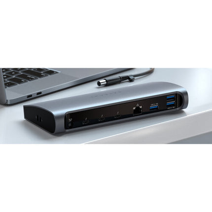 Satechi 10-en-1 Thunderbolt 4 Dock estación de conexión 96W Space Gray