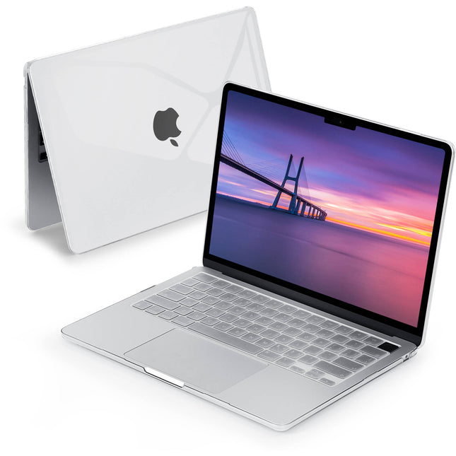TechProtectus Colorlife Carcasa Dura para MacBook Air 13.6" M2 M3 M4 con Protector de Teclado Crystal Clear