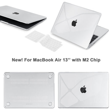 TechProtectus Colorlife Carcasa Dura para MacBook Air 13.6" M2 M3 M4 con Protector de Teclado Crystal Clear