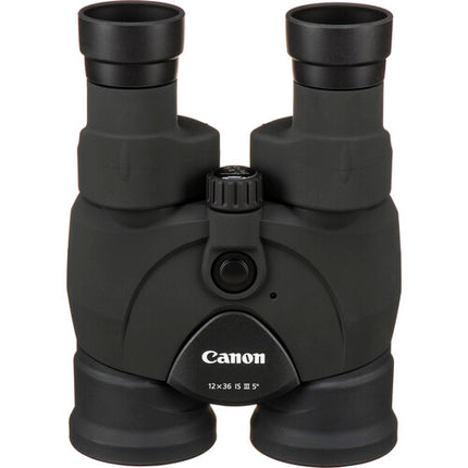 Canon 12x36 IS III Binoculares con Estabilización de Imagen 60° Angular y Alimentación AA