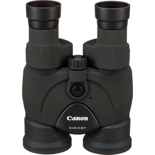 Canon 12x36 IS III Binoculares con Estabilización de Imagen 60° Angular y Alimentación AA
