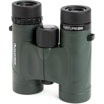 Celestron 8x32 Prismáticos Nature DX con enfoque cercano de 6.5 pies y visión gran angular 59°