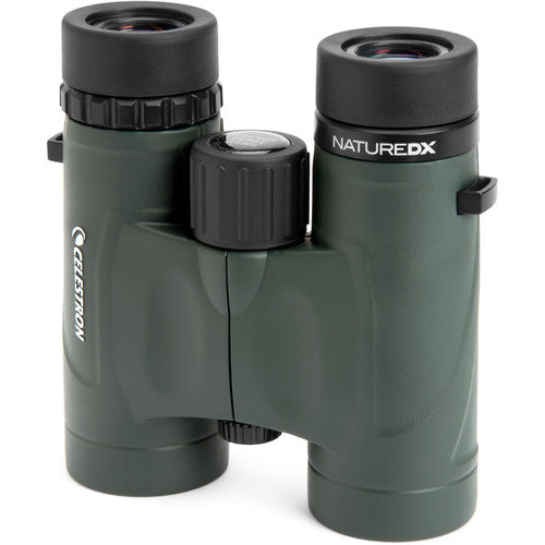 Celestron 8x32 Prismáticos Nature DX con enfoque cercano de 6.5 pies y visión gran angular 59°
