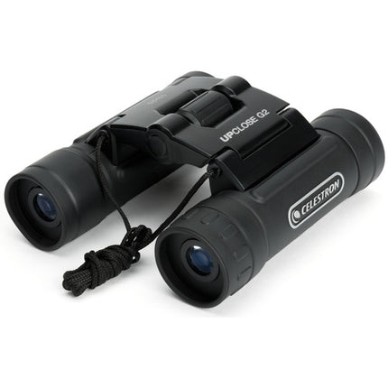 Celestron 10x25 UpClose G2 Prismáticos Techo Multi-Cubiertos 11 oz Estuche Correa