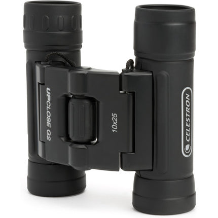 Celestron 10x25 UpClose G2 Prismáticos Techo Multi-Cubiertos 11 oz Estuche Correa
