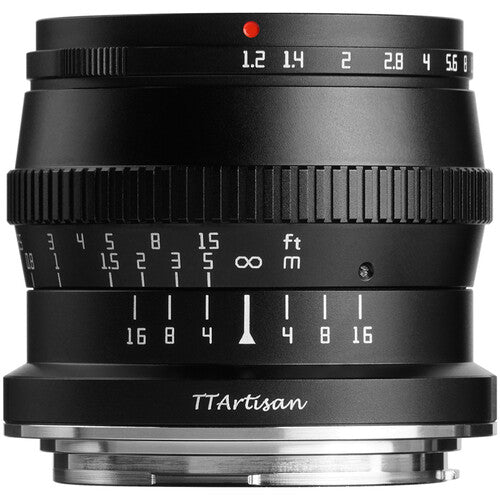 TTArtisan 50mm f/1.2 para Canon RF Objetivo Manual APS-C 10 Lâminas