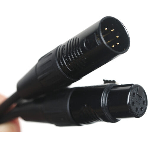 iFootage DMX Adaptador y Cable en Y 5 Pines 27.7" con Conectores XLR Macho y Hembra
