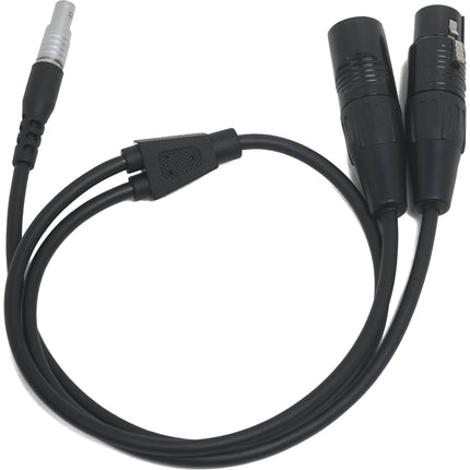 iFootage DMX Adaptador y Cable en Y 5 Pines 27.7" con Conectores XLR Macho y Hembra