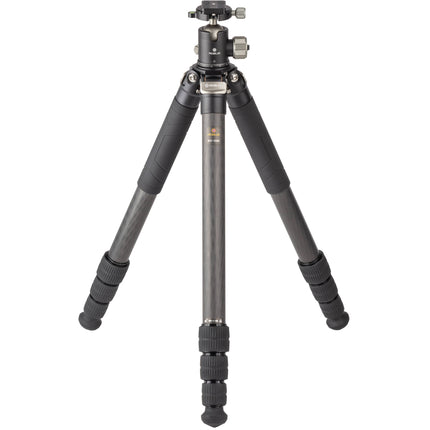 Robus RCC-5560 Vantage Serie C Trípode Compacto Carbono 4 Secciones 35 lb 63.9 pulgs Altura con RTH-1030 Cabezal Bola