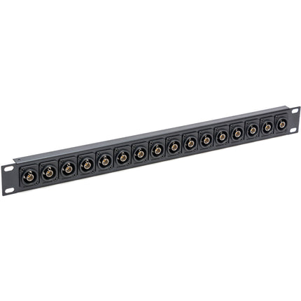My Custom Shop Patch Panel de Parcheo Canare 16 Puertos 75-Ohm 12G-SDI 1 RU