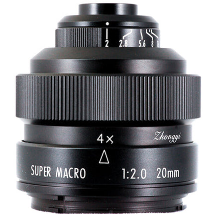 Mitakon Zhongyi 20mm f/2 Lente Super Macro 4.5x para Pentax K