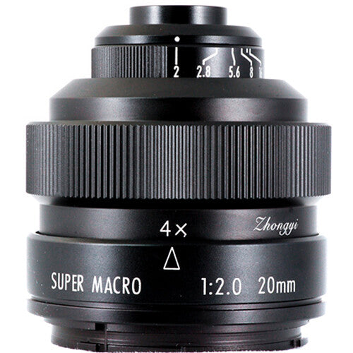 Mitakon Zhongyi 20mm f/2 Lente Super Macro 4.5x para Pentax K