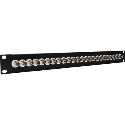 My Custom Shop Panel de Parcheo 24 Puertos BNC 12G-SDI 1 RU Acabado en Polvo