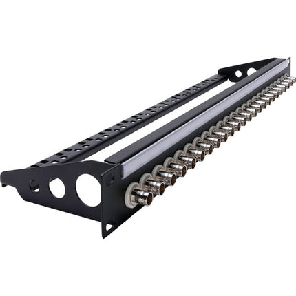 My Custom Shop Patch Panel 24 Puertos 12G-SDI BNC con Barra Lacing