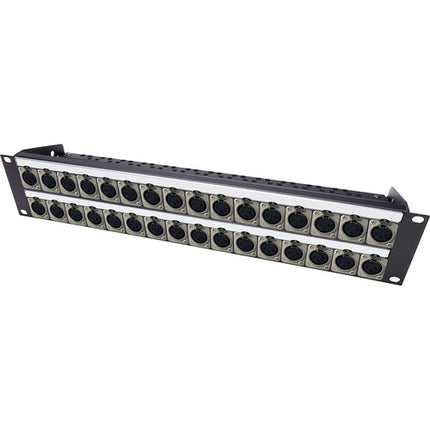 My Custom Shop Patch Panel con 32 Puertos XLR Hembra Neutrik 2 RU