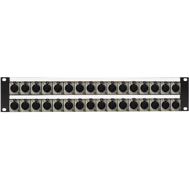 My Custom Shop Patch Panel con 32 Puertos XLR Hembra Neutrik 2 RU