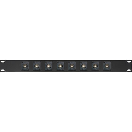 My Custom Shop Panel de parcheo BNC recessed 8 puertos 75 Ohm 1 RU