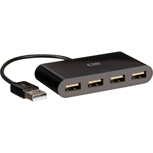 C2G Hub USB 2.0 de 4 Puertos Tipo-A con Transferencia de 480 Mb/s