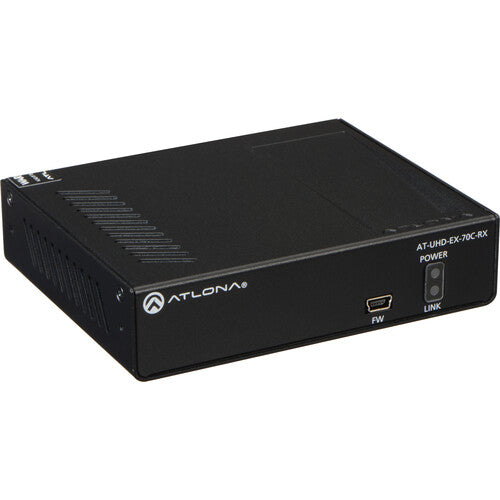 Atlona 4K UHD Receptor HDMI sobre HDBaseT con PoE y Control IR 70m