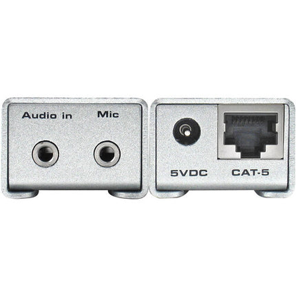 Gefen AUD-1000 Extensor de Audio Analógico Transmisor y Receptor con Cable 3.5mm y Fuente de Alimentación