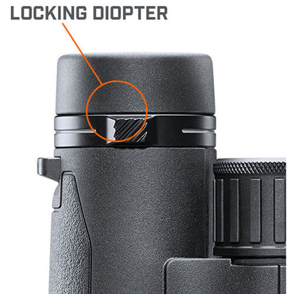 Bushnell 10x42 Engage X Prismáticos con cristal libre de plomo y lentes multirrevestidos en negro