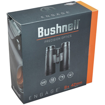 Bushnell 8x42 Engage Prismáticos con Ángulo de Vista 65° y Recubrimiento EXO