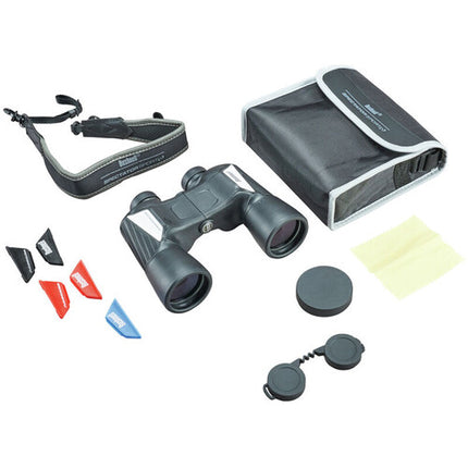Bushnell 12x50 Prismáticos Deportivos Negros con Ángulo de Visión 61° y Sistema PermaFocus