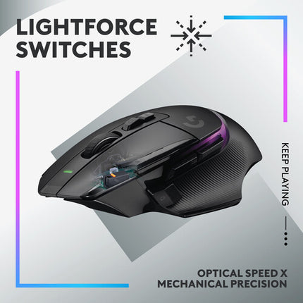 Logitech G G512 LIGHTSYNC Teclado Mecánico GX Brown y Ratón Wireless LIGHTSPEED 25600 dpi Gaming Kit