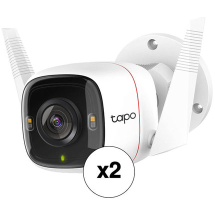 TP-Link Tapo C320WS Cámara de Seguridad Wi-Fi Exterior 4MP Visión Nocturna 98ft Pack 2