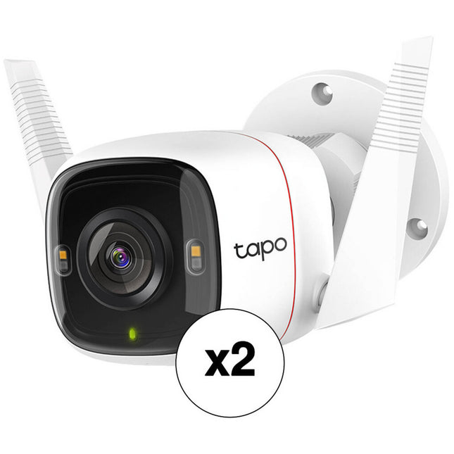 TP-Link Tapo C320WS Cámara de Seguridad Wi-Fi Exterior 4MP Visión Nocturna 98ft Pack 2