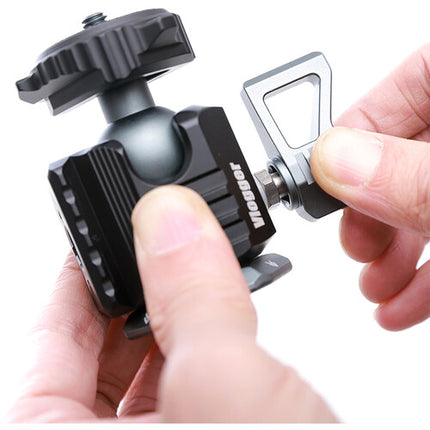 ANDYCINE Cabezal Esférico Multifuncional Soporta 3 kg Giro 90° Montura NATO