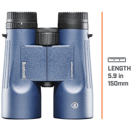 Bushnell 10x42 H2O Prismáticos Techo Resistente Agua Ligeros Azul