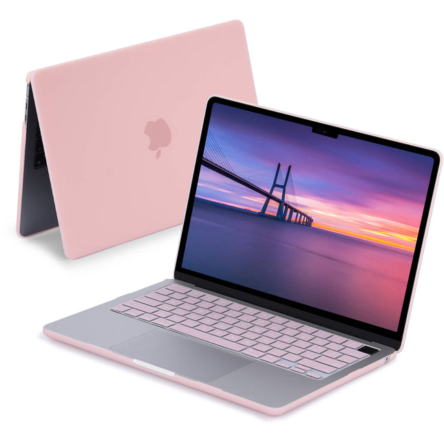 TechProtectus Colorlife Funda Dura 13.6 MacBook Air M2 M3 M4 Rosa con Protector de Teclado
