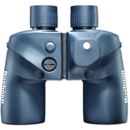 Bushnell 7x50 Prismáticos Marinos con Brújula y Visión Iluminada Azul