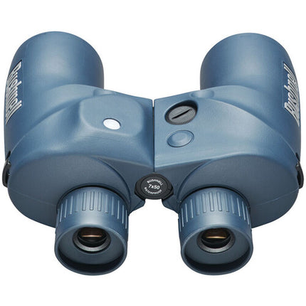 Bushnell 7x50 Prismáticos Marinos con Brújula y Visión Iluminada Azul