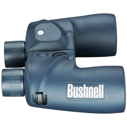 Bushnell 7x50 Prismáticos Marinos con Brújula y Visión Iluminada Azul