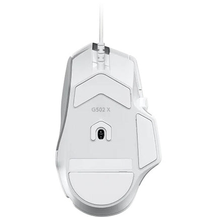 Logitech G G502 X Ratón Gaming Blanco 25600 dpi 13 Controles Programables