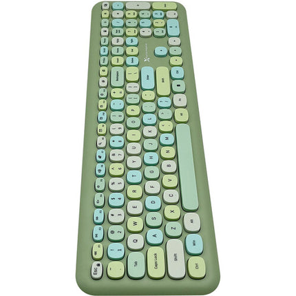 X9 Performance Teclado y Ratón Inalámbrico Verde 2.4 GHz 1200 dpi