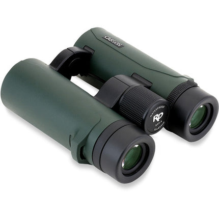 Carson 10x42 RD Prismáticos verdes BAK4 Ángulo 61° impermeables